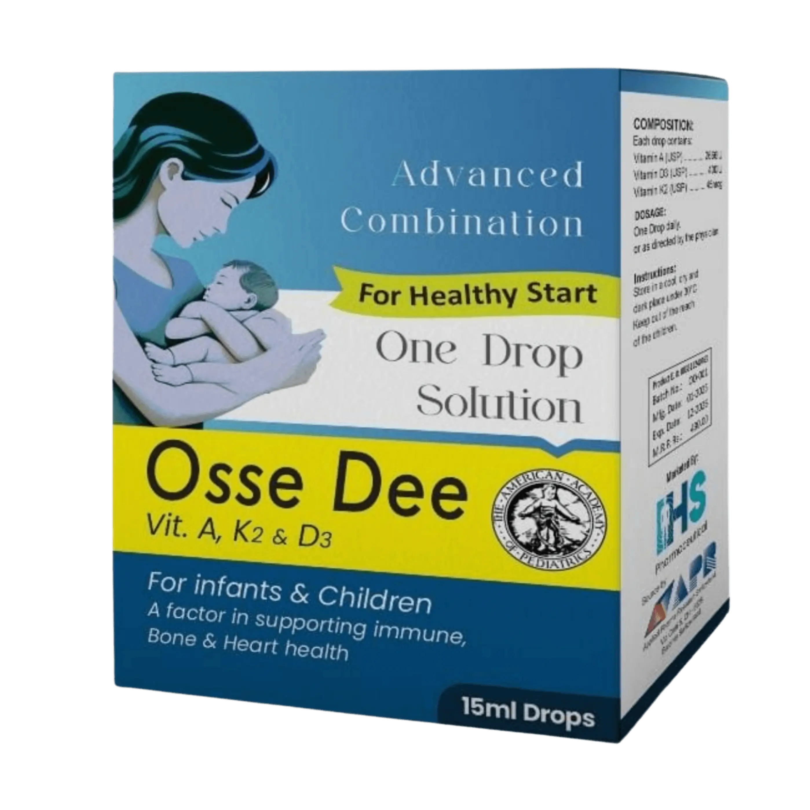 Osse Dee Pediatric Vitamin Drops Bottle
